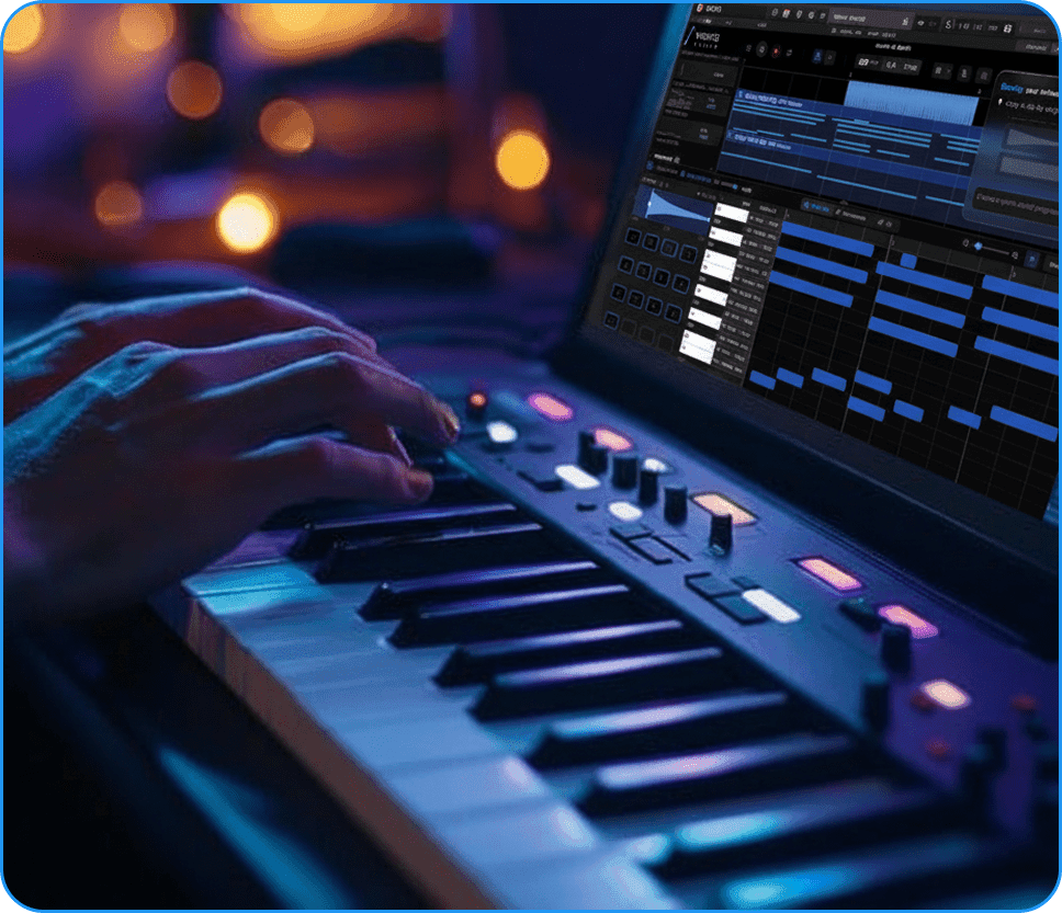 Connect any <span class="text-[#2196F3]">instrument</span>.